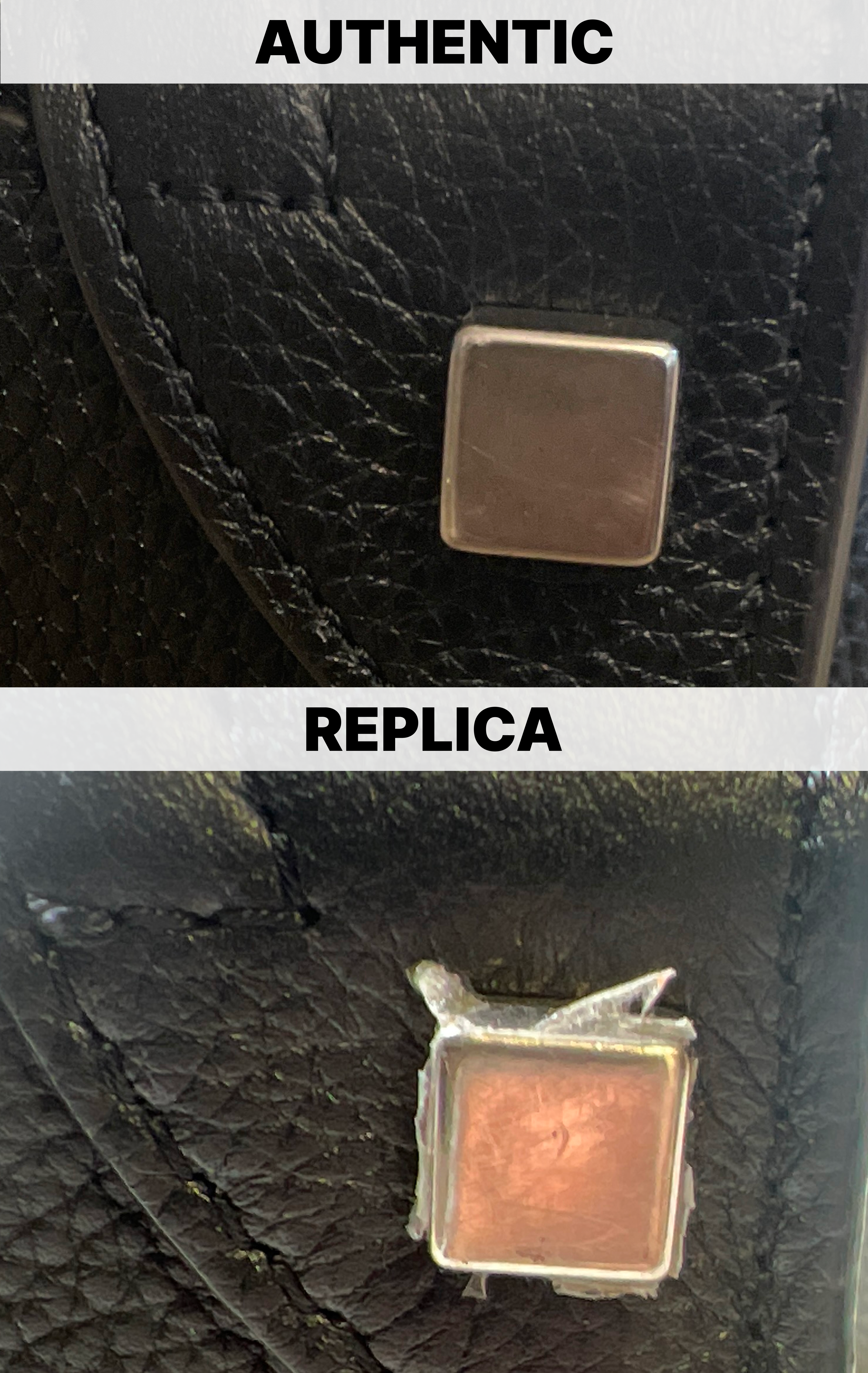 2024 Definitive Celine Luggage Bag Authentication Guide > A Deep Dive Into the Details > Metal leg studs