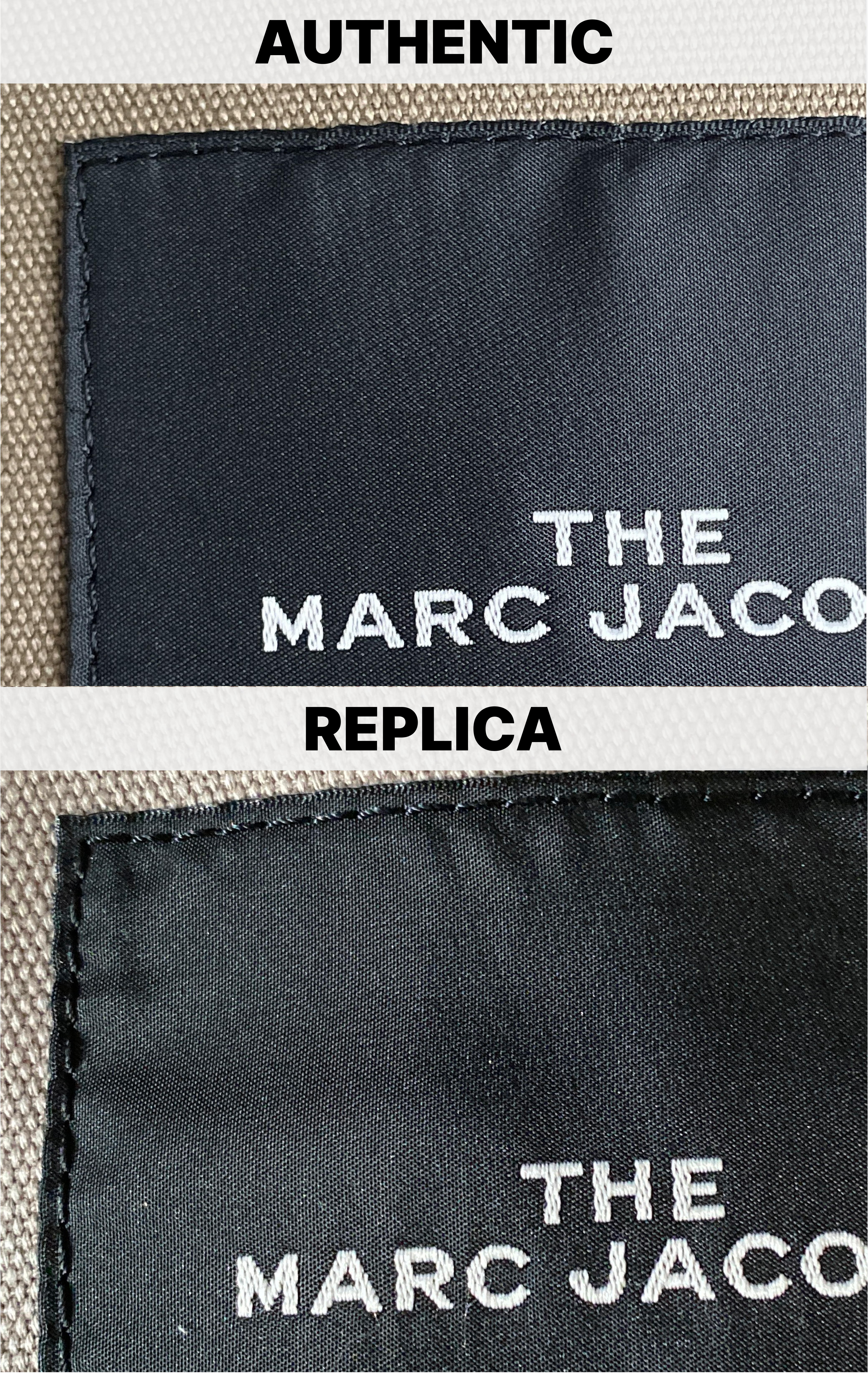 2024 Definitive Guide to Authenticating the Marc Jacobs Tote Bag > Interior Logo Patch