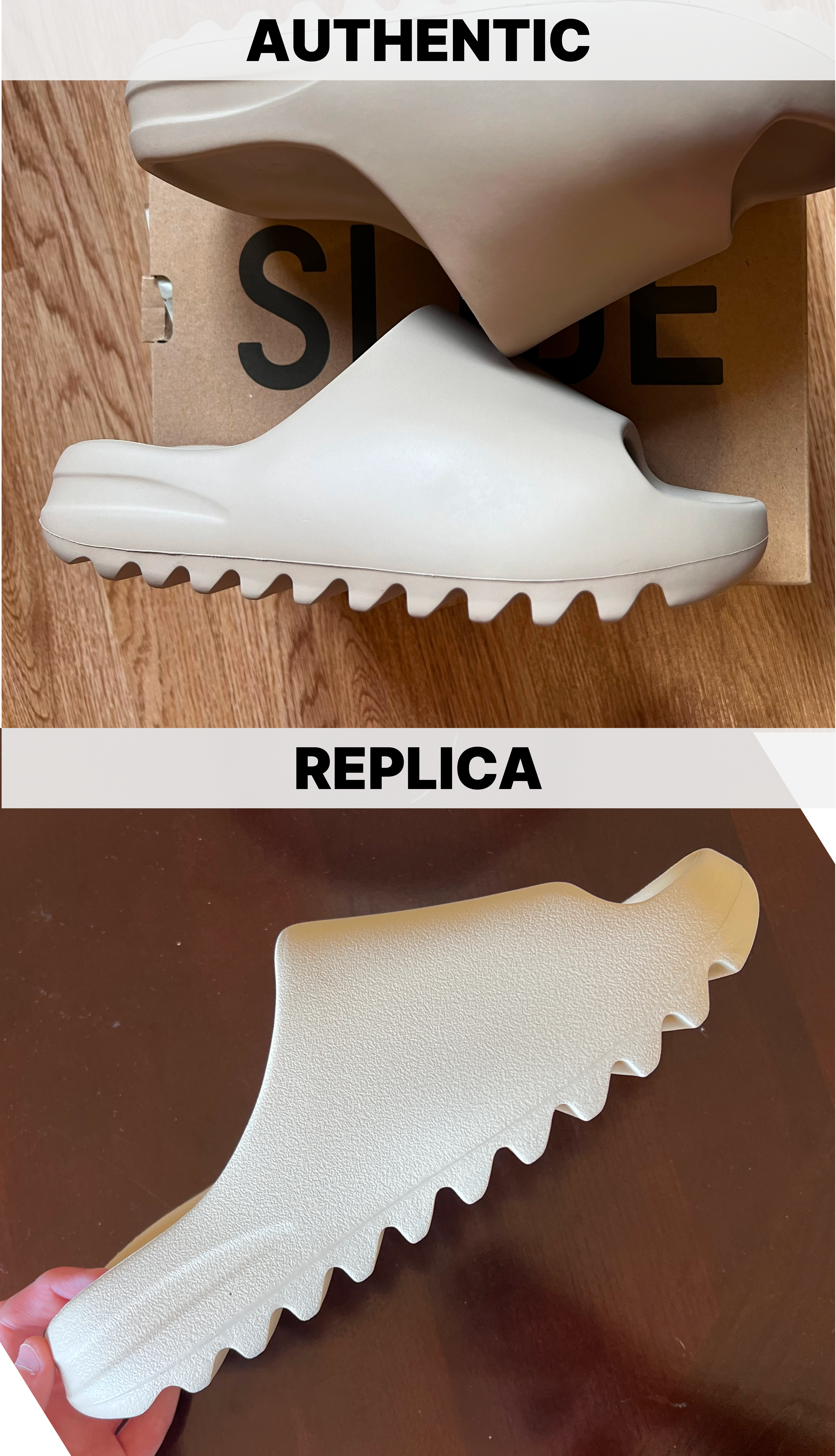 2024 Definitive Yeezy Slide Authentication Guide > Side profile